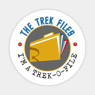 The Trek Files Round Logo Magnet